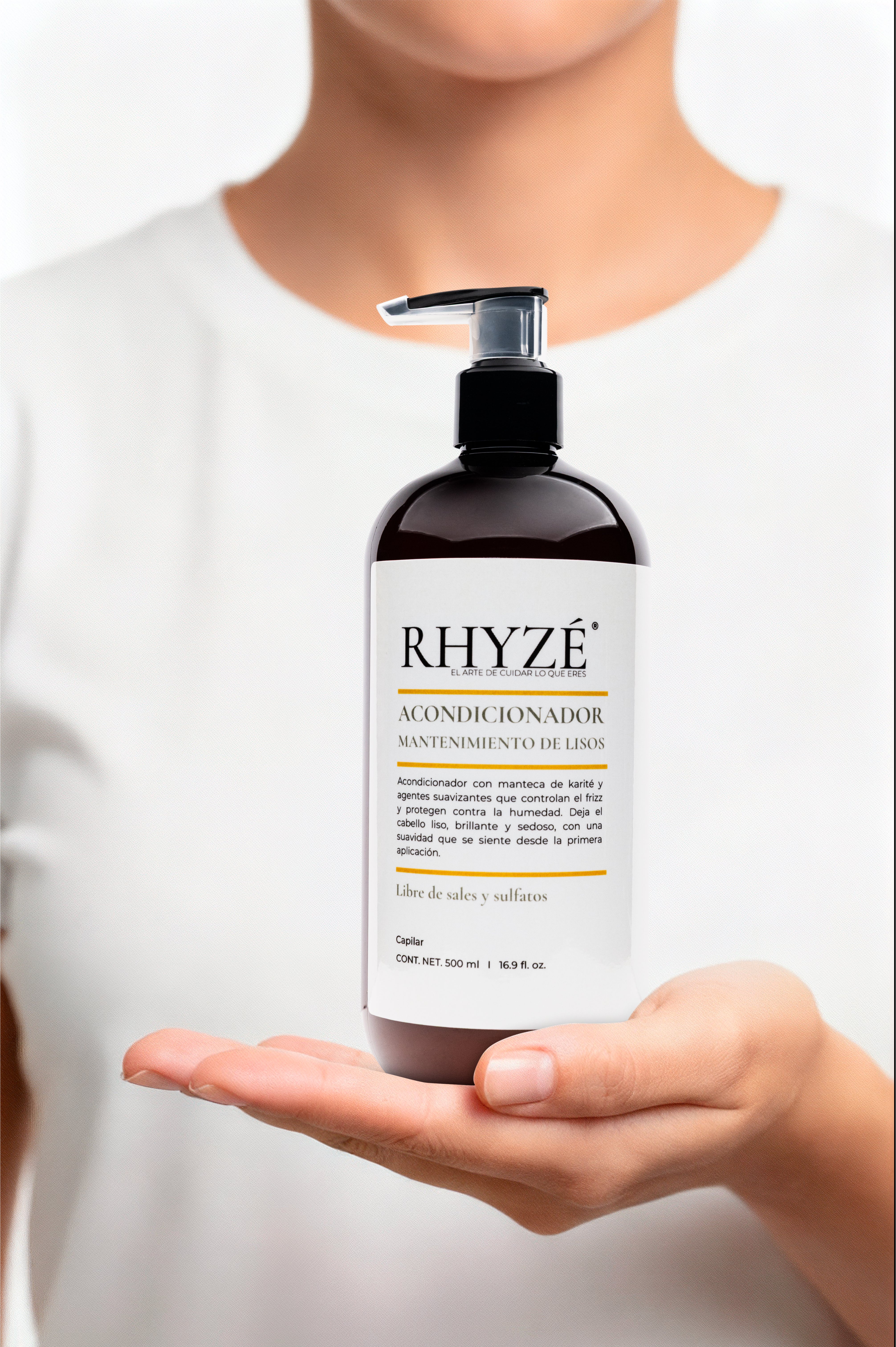 Acondicionador RHYZÉ® Mantenimiento de Lisos | Libre de Sales y Sulfatos | 500 ml