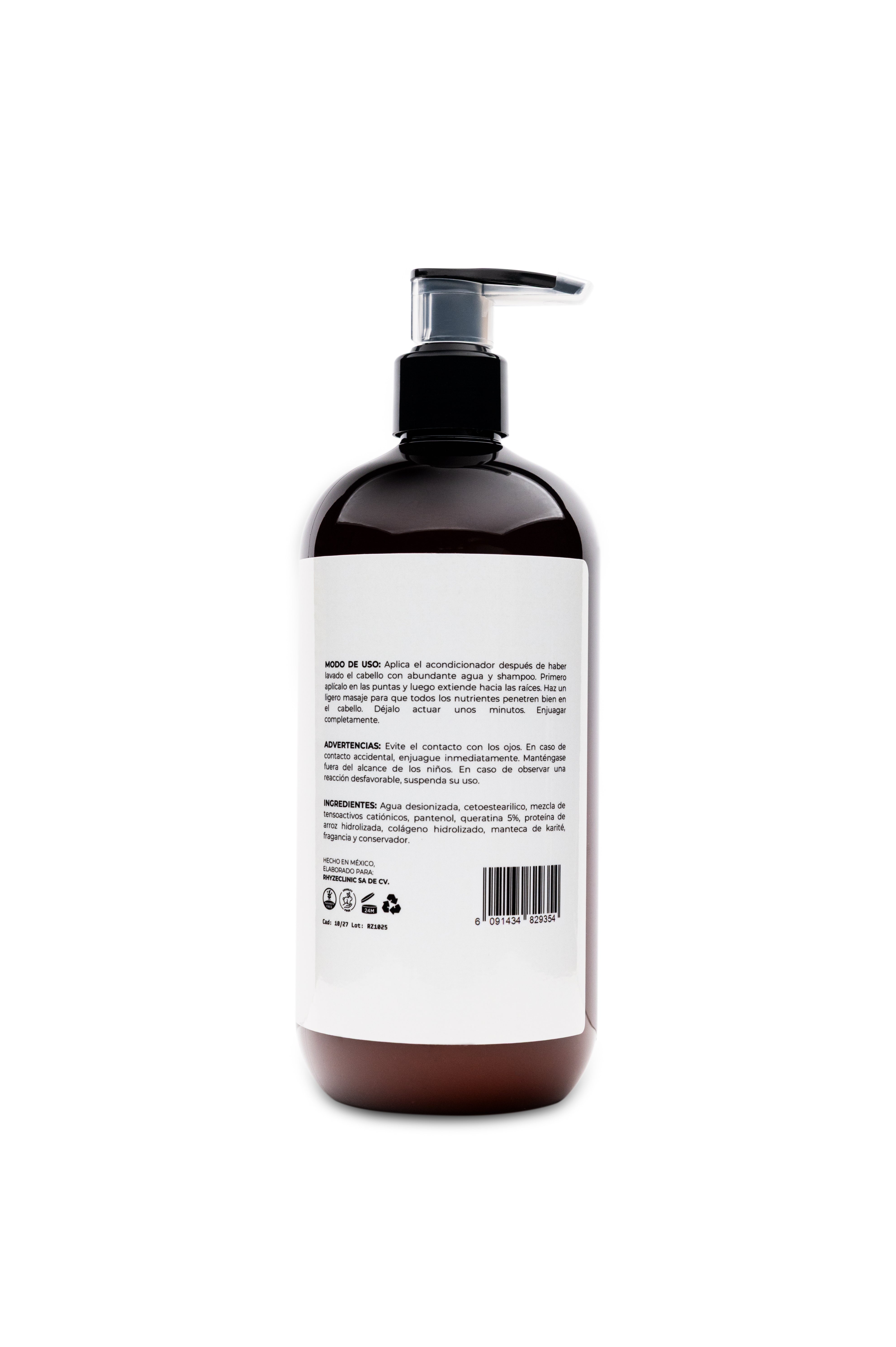 Acondicionador RHYZÉ®  Mantenimiento de Lisos | Libre de Sales y Sulfatos | 500 ml