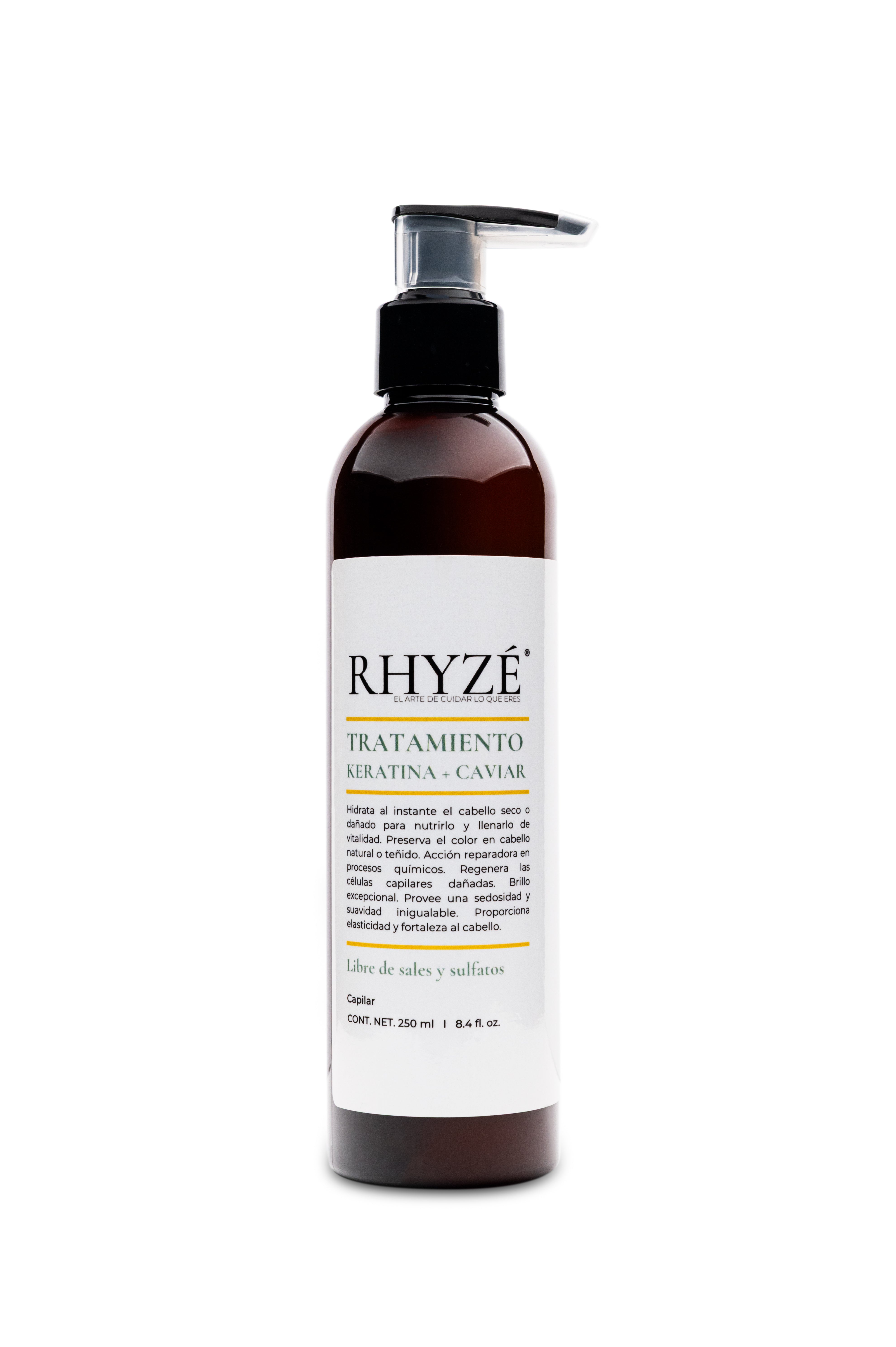 Tratamiento RHYZÉ Keratina + Caviar | 250 ml | Sin sales ni sulfatos